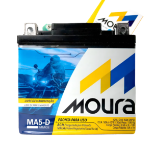 Bateria Moto Moura Cg Titan Fan Biz Bros Xre 125 150 160 5ah